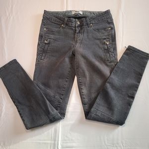 PAIGE Women's Jeans Distressed Zipper Pockets Ankles Skinny Size 26